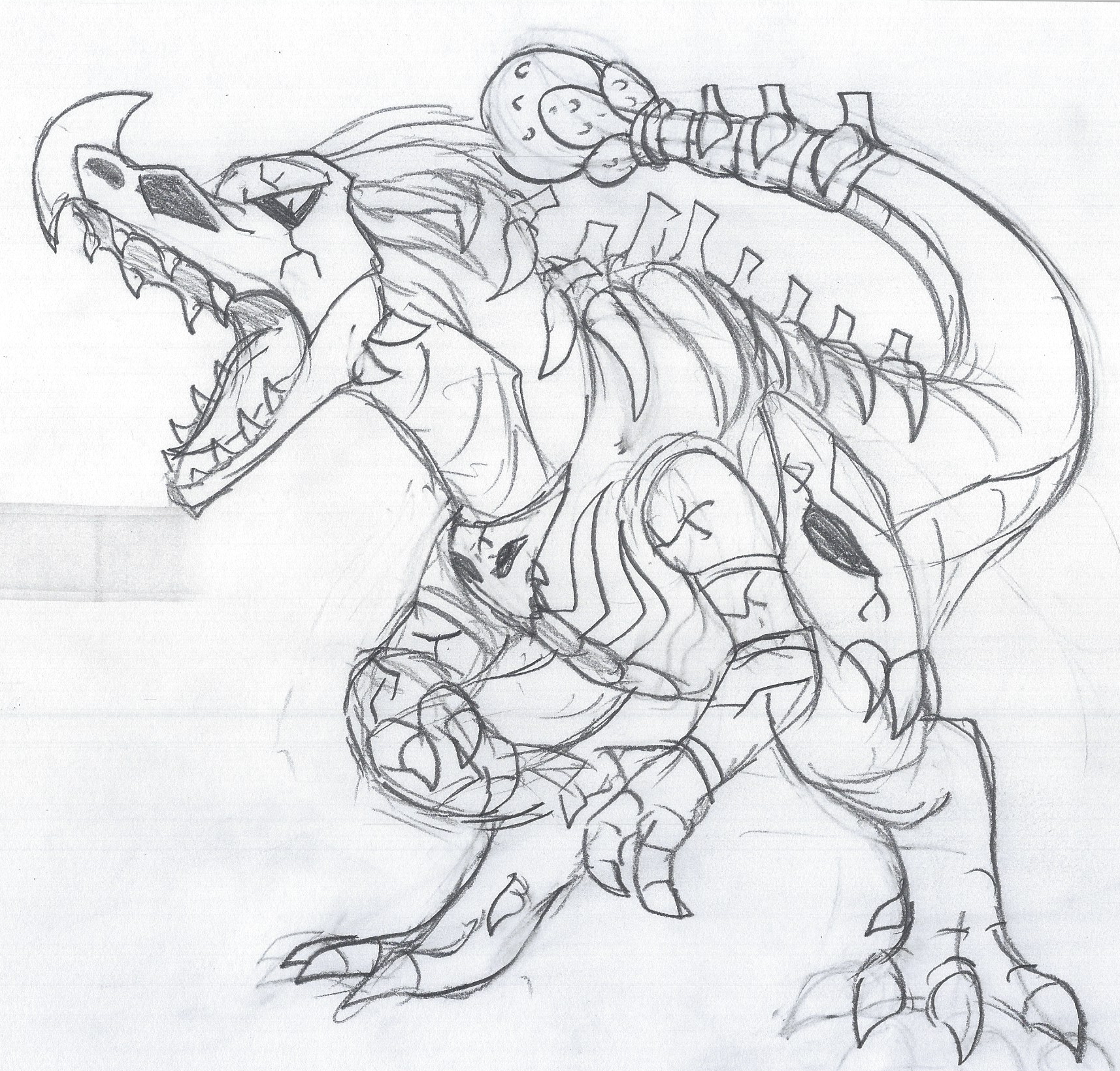 Legendary fakemon presaurodon by toonholt on