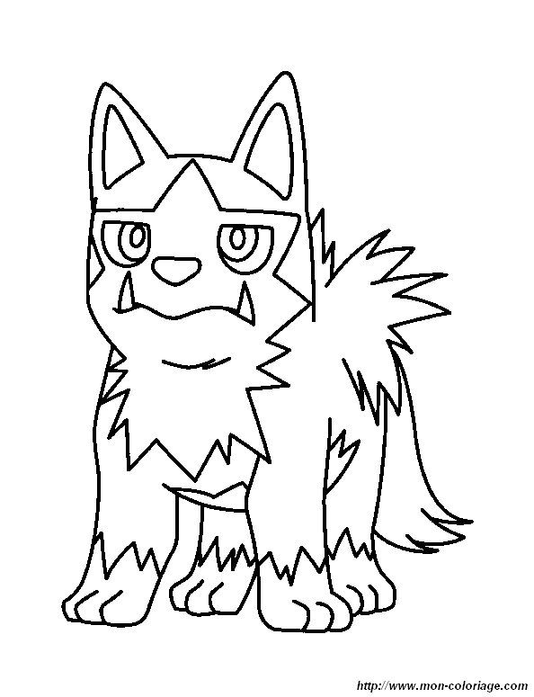 Picture mediena wolf pokemon disegni libri da lorare