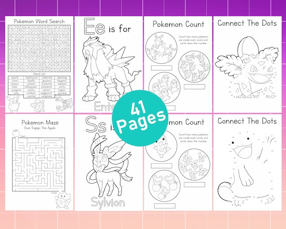 Pokemon activity pack a