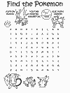 Pokemon games word search