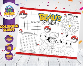 Pokemon coloring and activity book