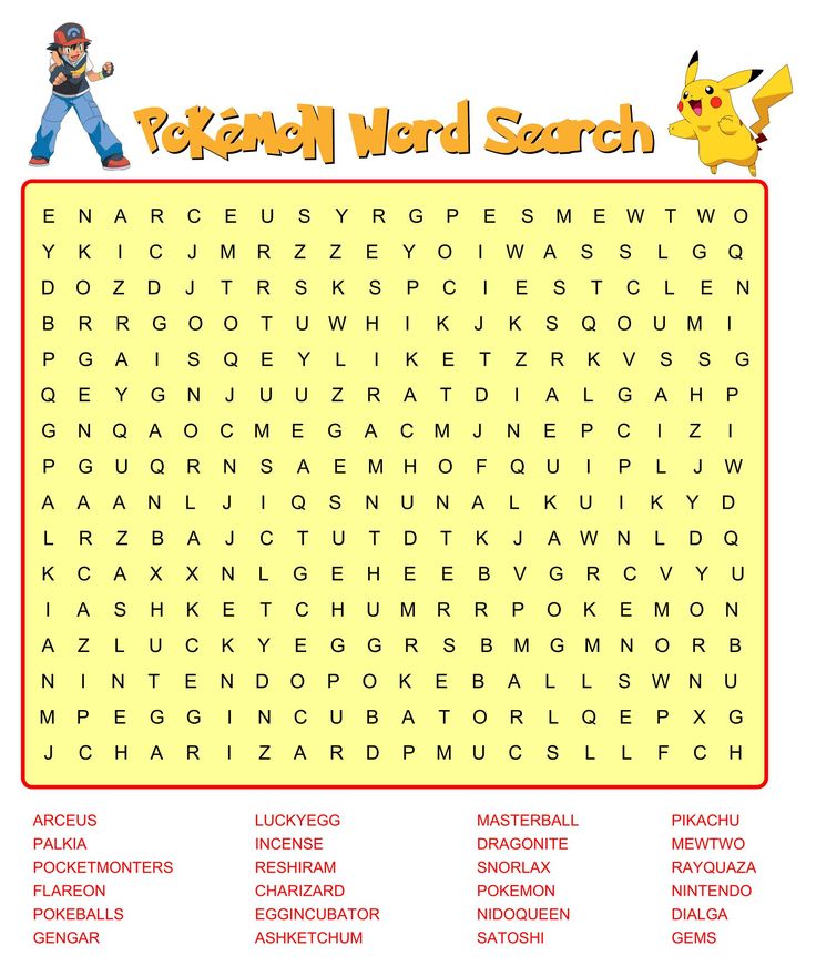 Best pokemon word search puzzles printable pdf for free at printablee pokemon word search pokemon jumbled words