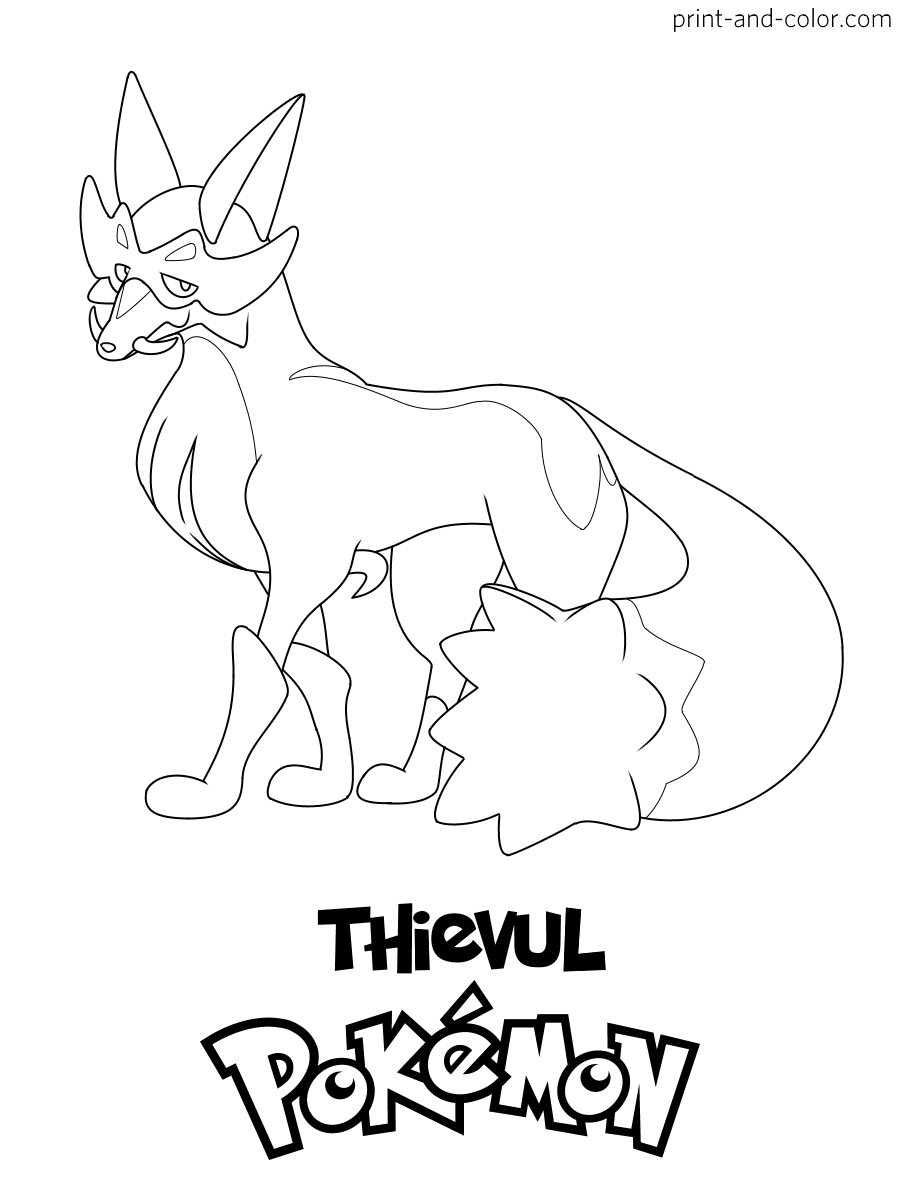 Pokemon sword and shield coloring pages print and color