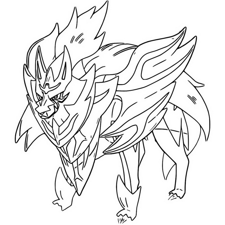 Coloring pages pokãmon sword and shield