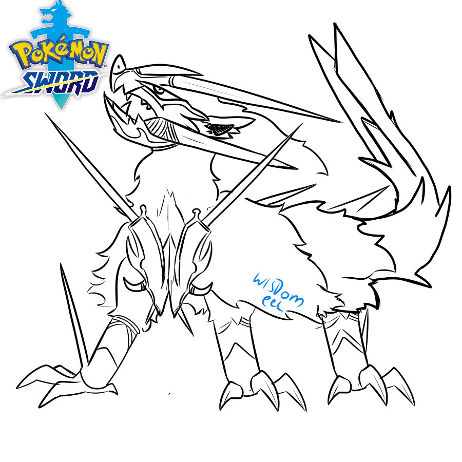 Wisdom eel on x drew legendarys based on the names of the new games might do full color drawing if people want it pokemondirect pokemonday pokemon pokemonswordandshield sword shield art httpstcohwzxphsv
