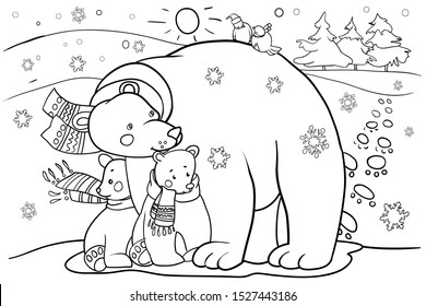 Polar bear coloring pages images stock photos d objects vectors