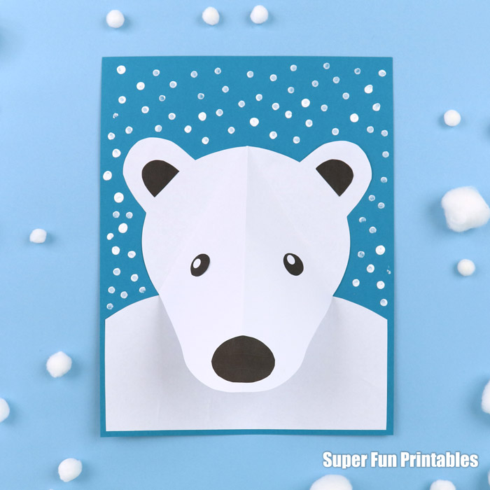 D polar bear craft