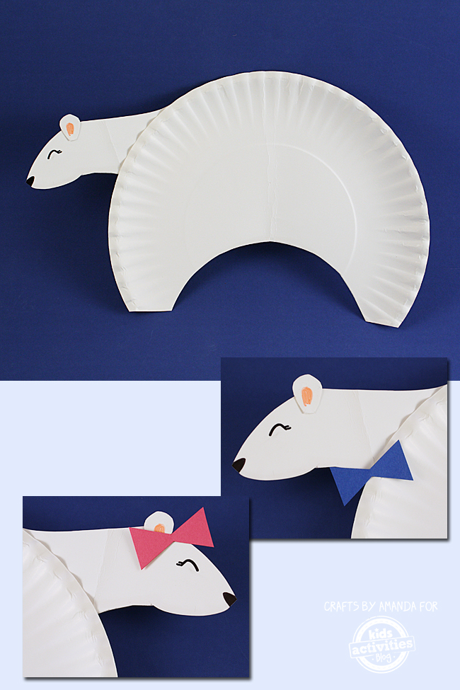Adorable preschool polar bear craft with printable template kids activities blog