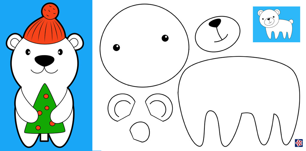Bear craft templates