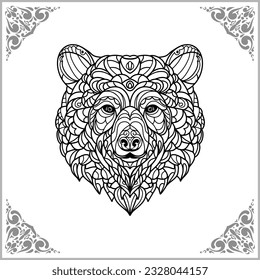 Bear zentangle royalty