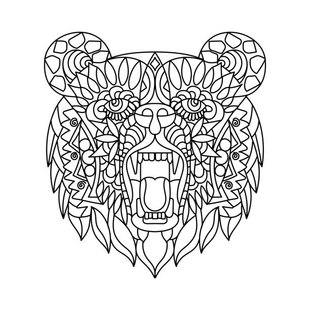 Coloring book template stock photos pictures royalty