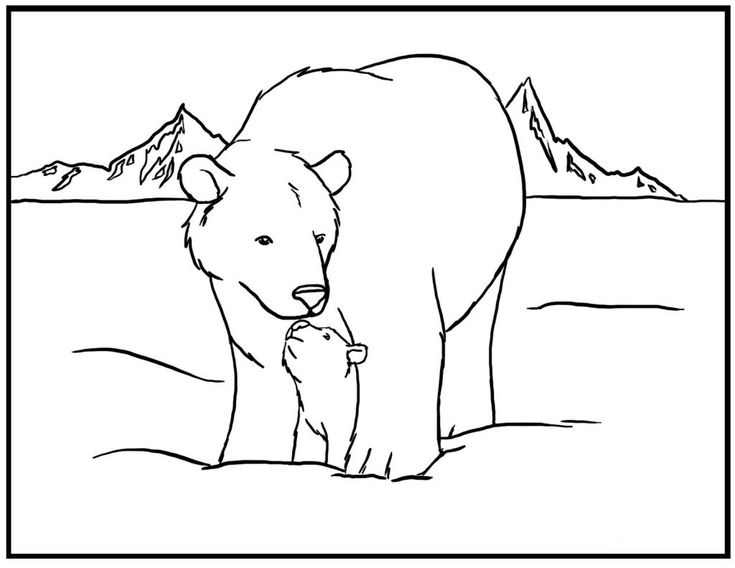 Free printable polar bear coloring pages for kids animal coloring pages polar bear coloring page bear coloring pages
