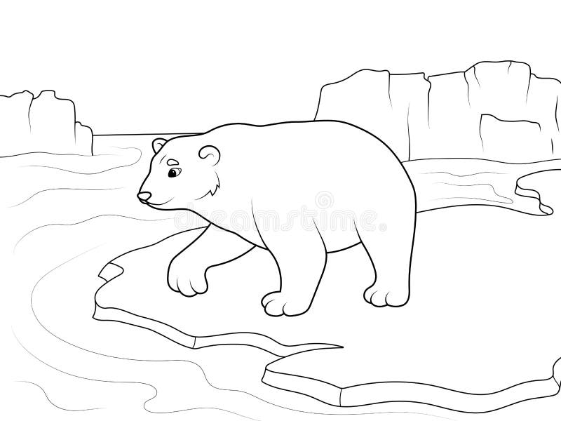 Polar bear coloring stock illustrations â polar bear coloring stock illustrations vectors clipart