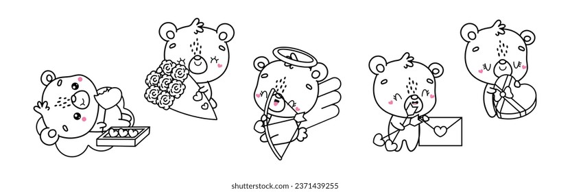 Bear coloring pages royalty