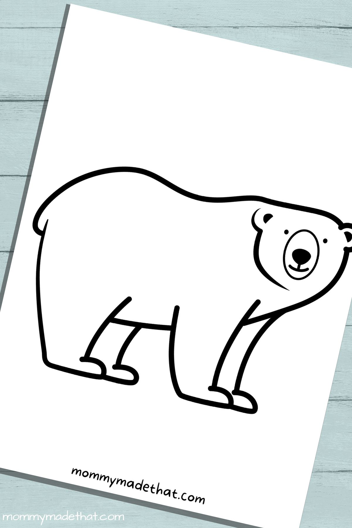Adorable polar bear templates free printables