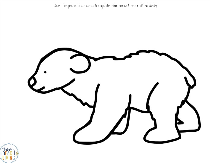 Polar bear art for preschoolers