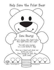 Help save the polar bear worksheet for pre