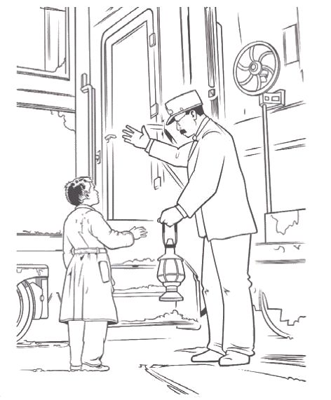 Polar express coloring pages polar express party polar express train polar express theme