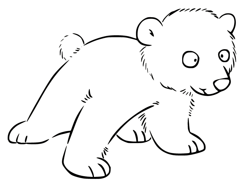 Polar bear coloring pages printable for free download