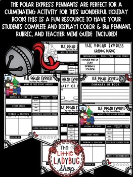 The polar express activities christmas reading book review template