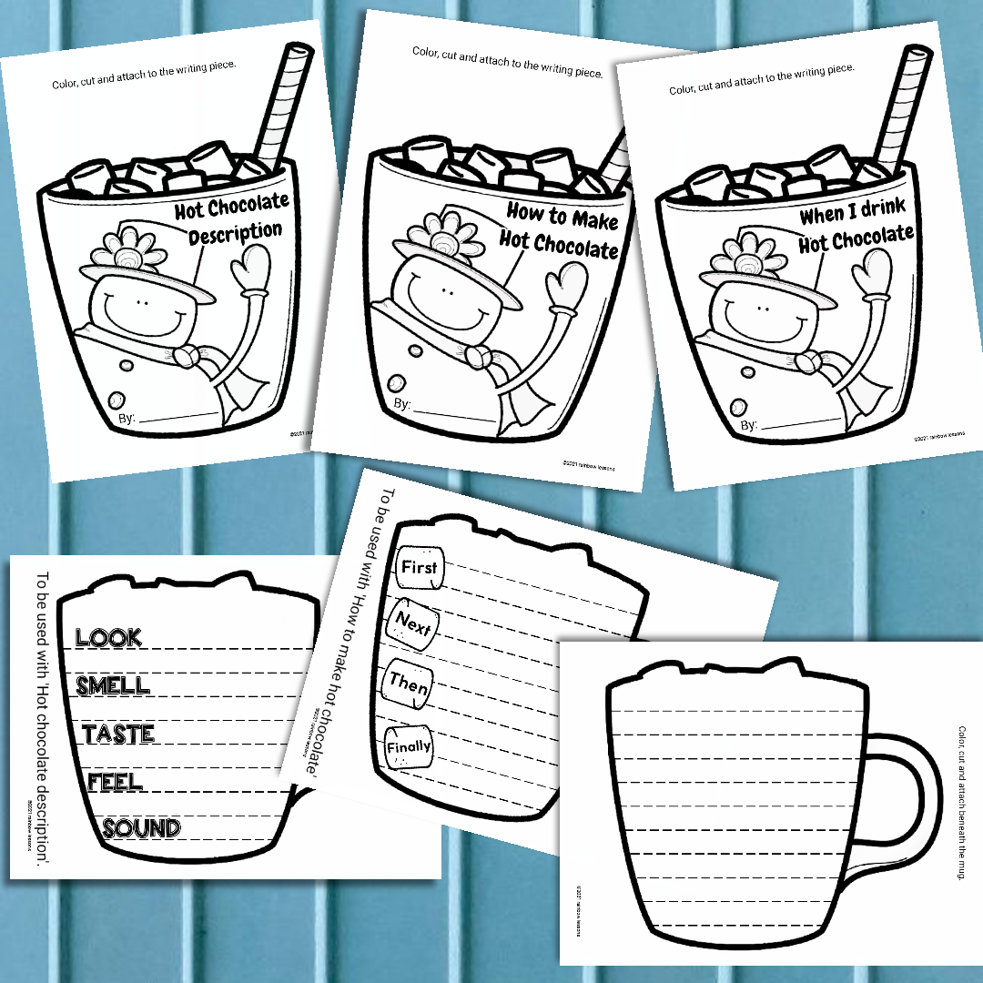Hot chocolate writing craft the polar express made by teachers