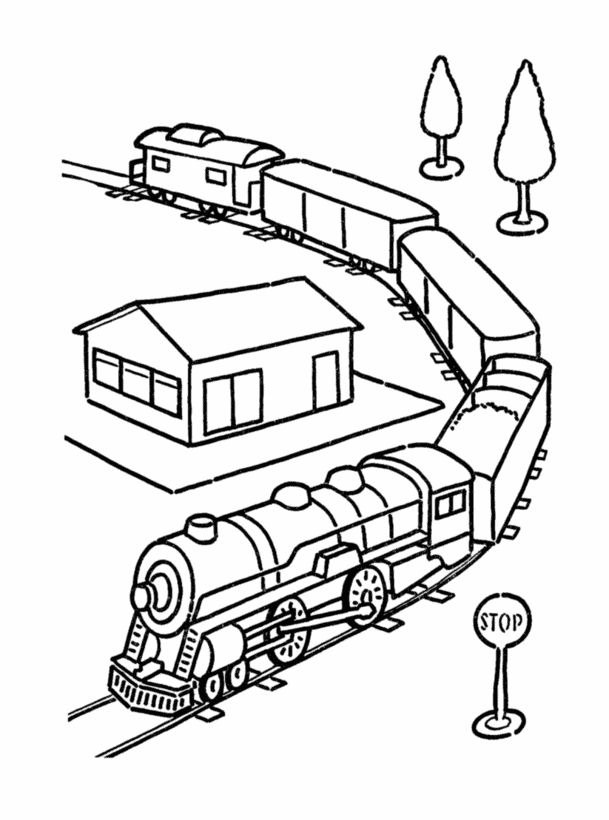Train in a station coloring page train coloring pages coloring pages printable coloring pages