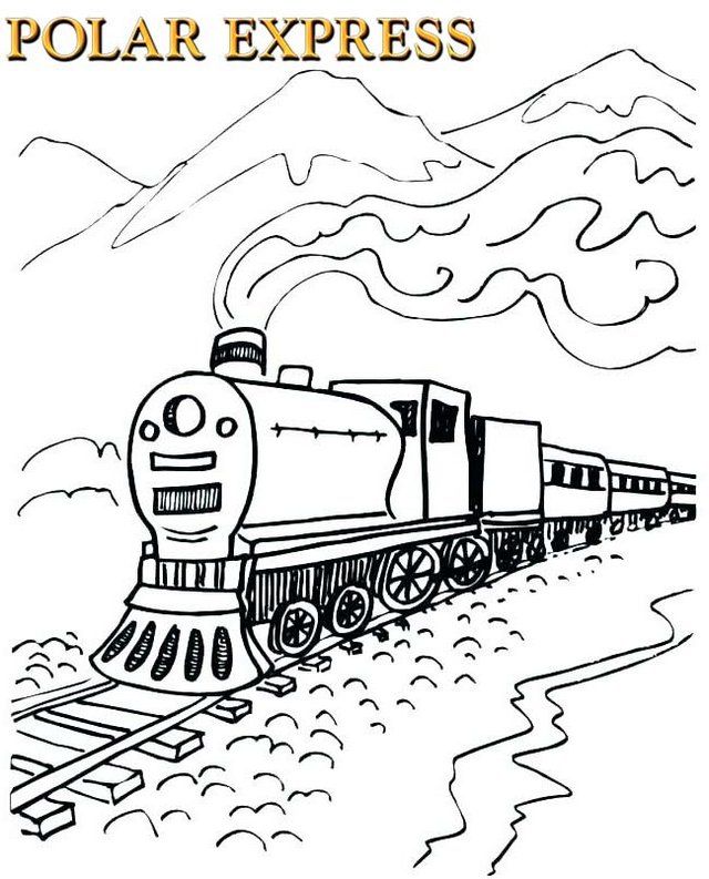 Polar express movie coloring page train coloring pages coloring pages for boys cars coloring pages