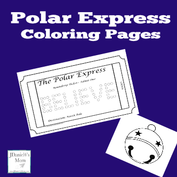 Polar express coloring pages