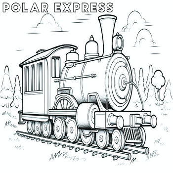 The polar express coloring sheet tpt