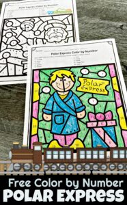 Polar express coloring pages