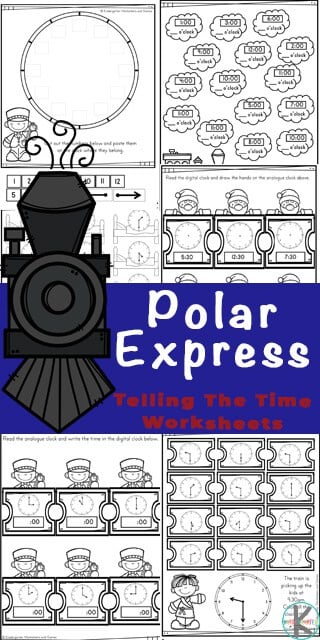 Ððâ free polar express telling the time christmas worksheets