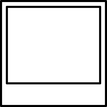 Black and white blank photograph clip art polaroid template polaroid frame