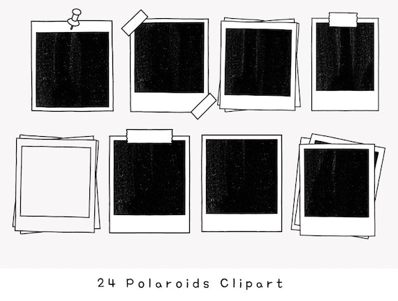 Polaroids clipart frames clipart frames hand drawn frames frame doodle polaroid doodle hand drawn polaroid simple frame clipart