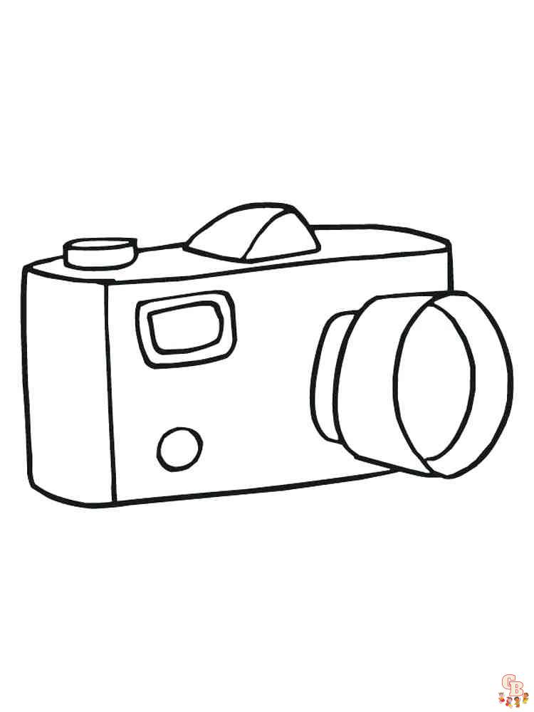 Free camera coloring pages for kids