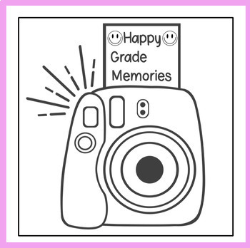 End of year activity summer bulletin board polaroid craft activity