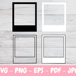 Polaroid frame svg photo frame png polaroid svg picture frame svg photo frame svg polaroid png polaroid photo frame cut files instant download