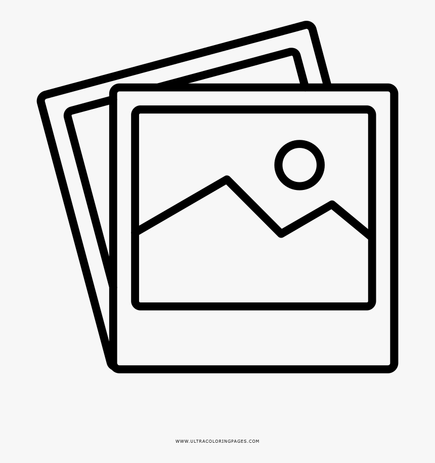 Polaroids coloring page