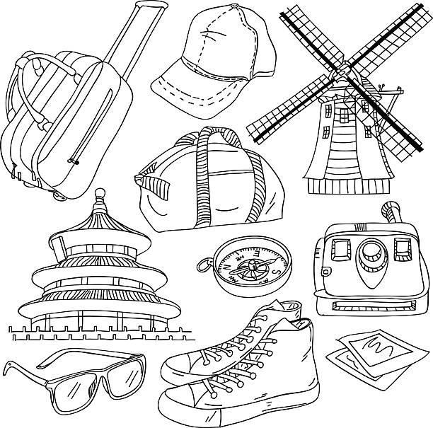 Polaroid drawing stock illustrations royalty