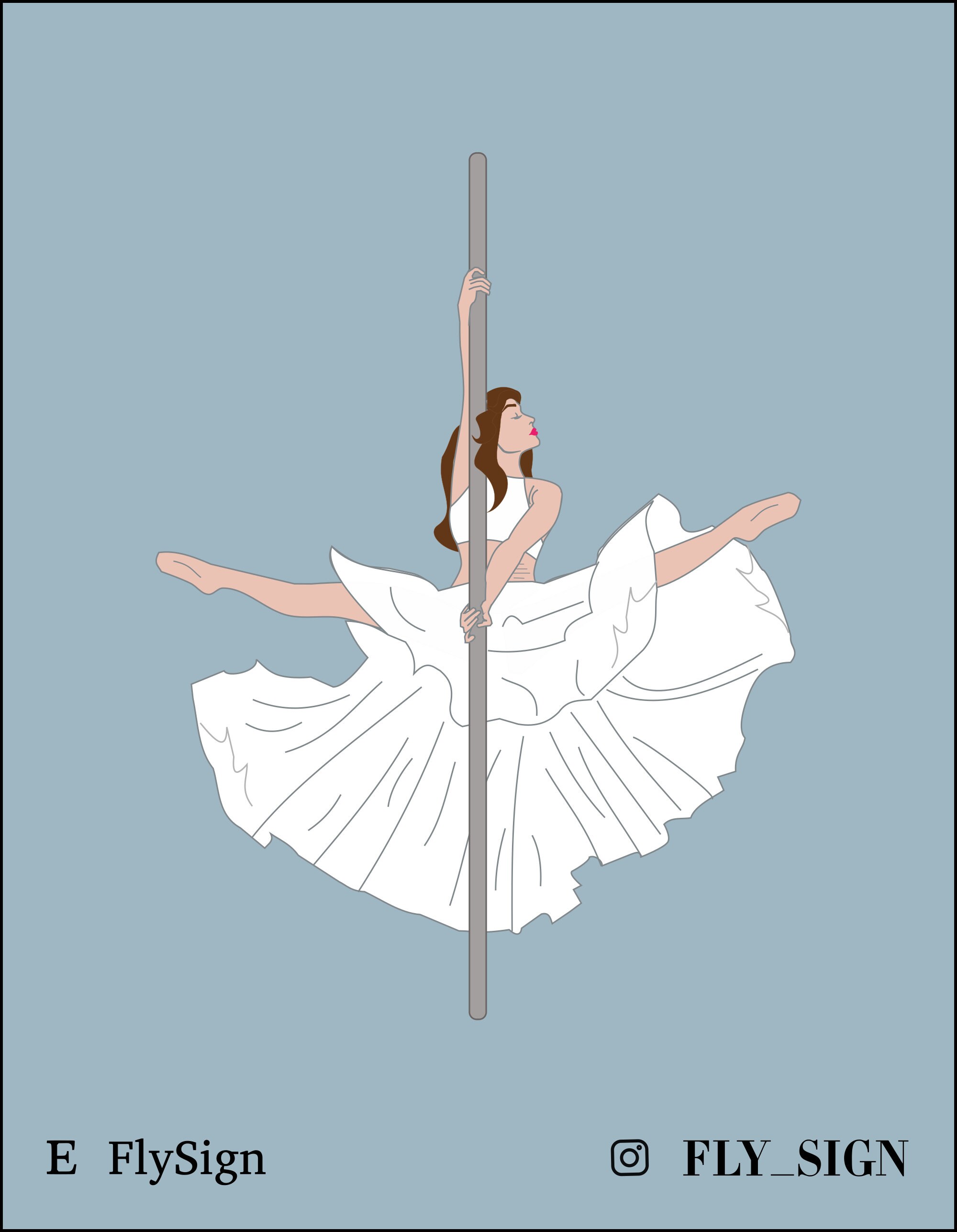 Pole dancer colouring digital download coloring page circus coloring page