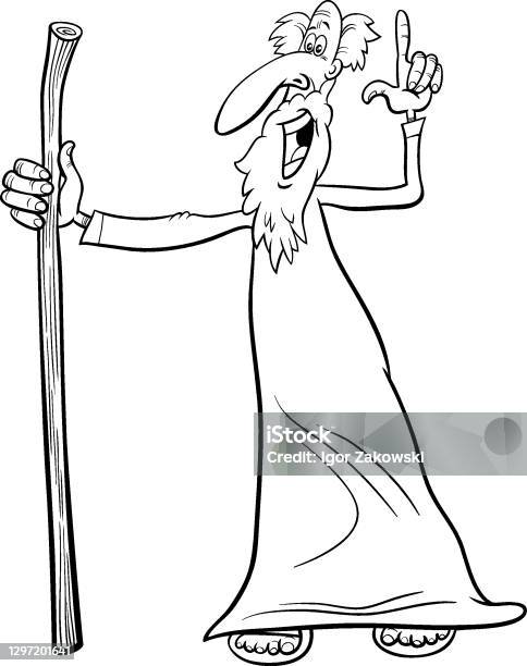 Coloring page with pole dancer in line style stock illustration