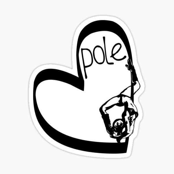 Emoticon pole dancer sticker for sale by steve gale