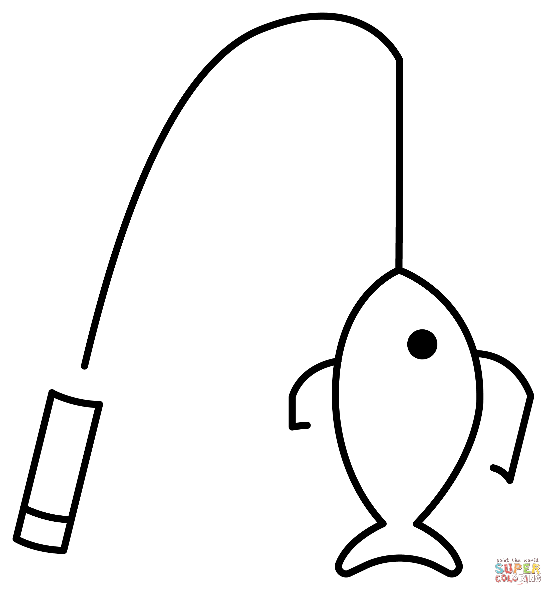Fishing pole emoji coloring page free printable coloring pages