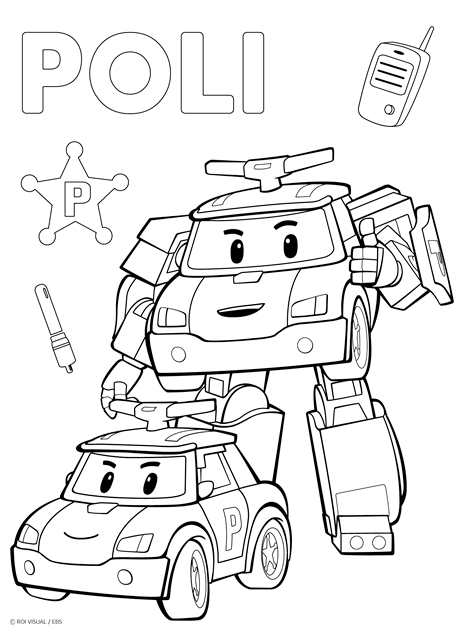 Robocar poli coloring page printable kitty coloring cartoon coloring pages coloring books