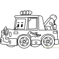 Robocar poli coloring pages for kids printable free download