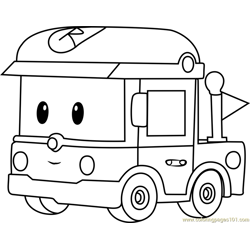 Robocar poli coloring pages for kids printable free download