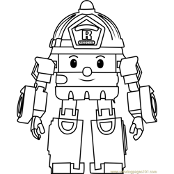 Robocar poli coloring pages for kids printable free download