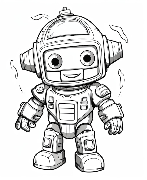Premium ai image coloring pages for kids