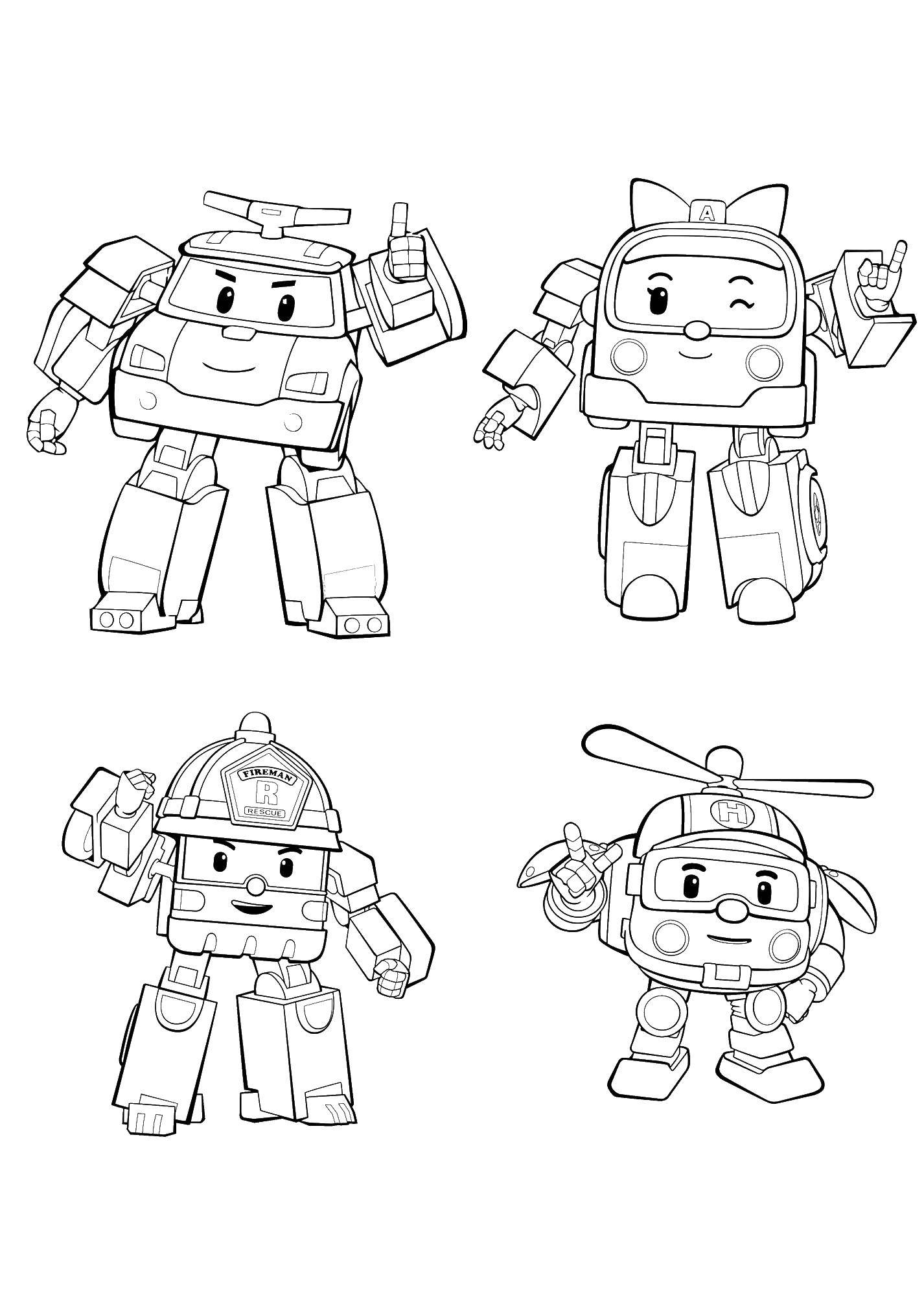 Online coloring pages robocar coloring robocar poli robocar
