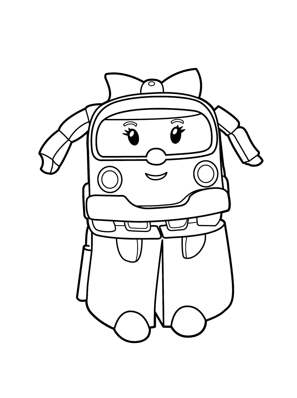 Robocar poli coloring pages to download