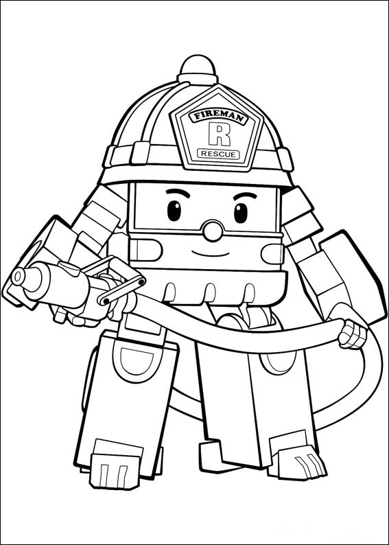 Robocar poly printable coloring sheets